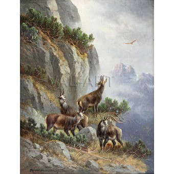 Диви кози в защита (1845) РЕПРОДУКЦИИ НА КАРТИНИ